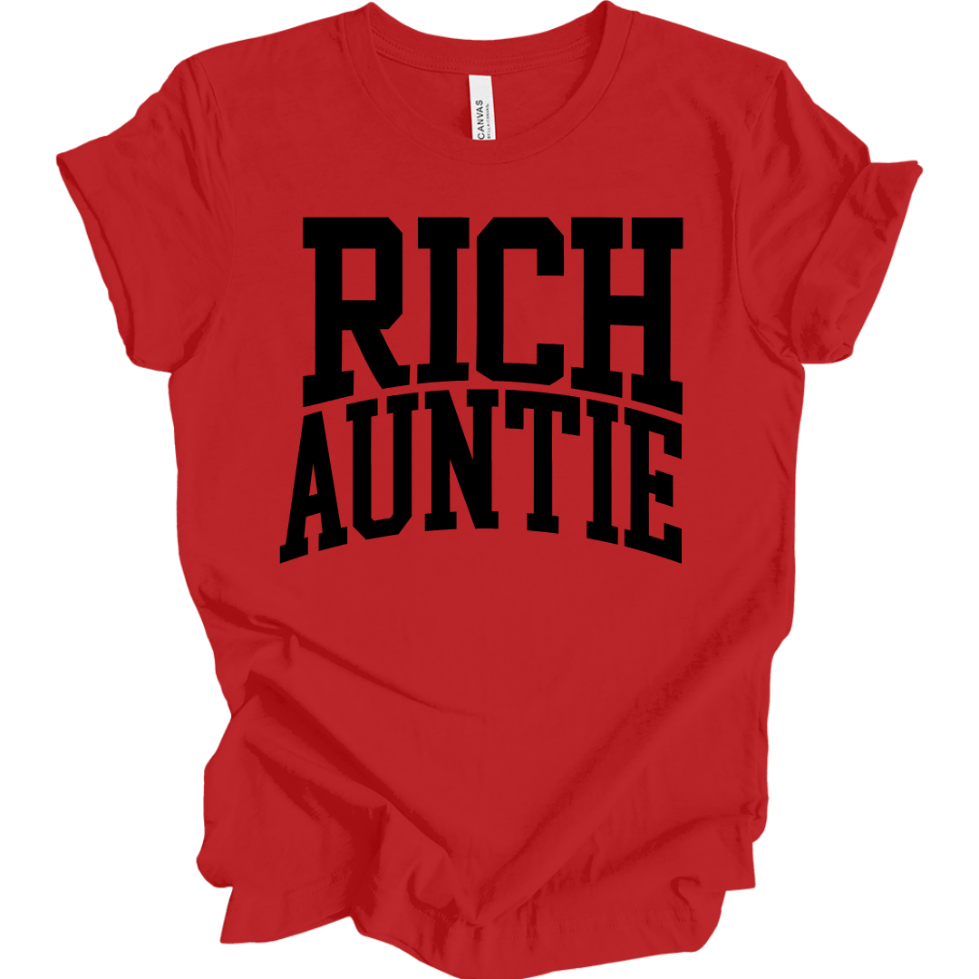 Rich Auntie Energy T-Shirt (Black Print Edition)