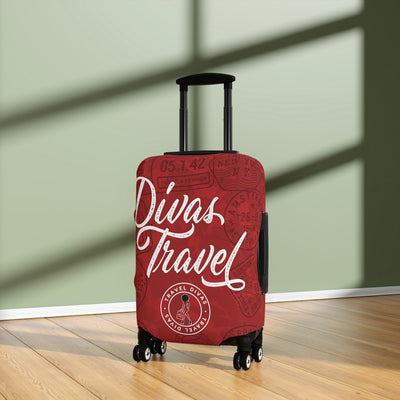 Divas Travel Luggage Cover - RED
