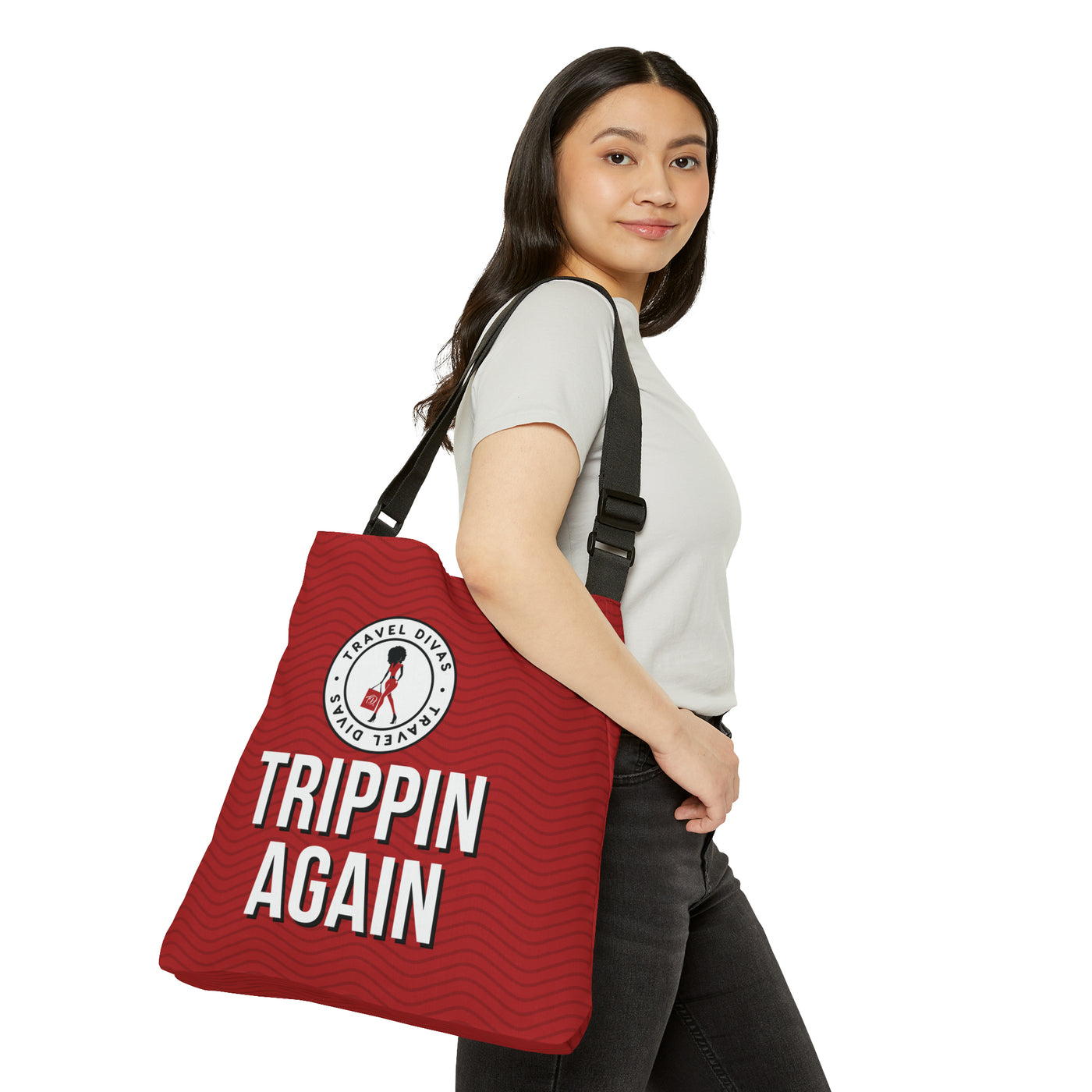 Trippin Again Adjustable Large Crossbody/Tote Bag