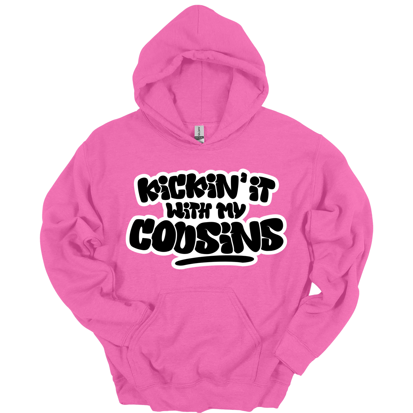 Kickin’ It With My Cousins Hoodie (Black Print Edition)