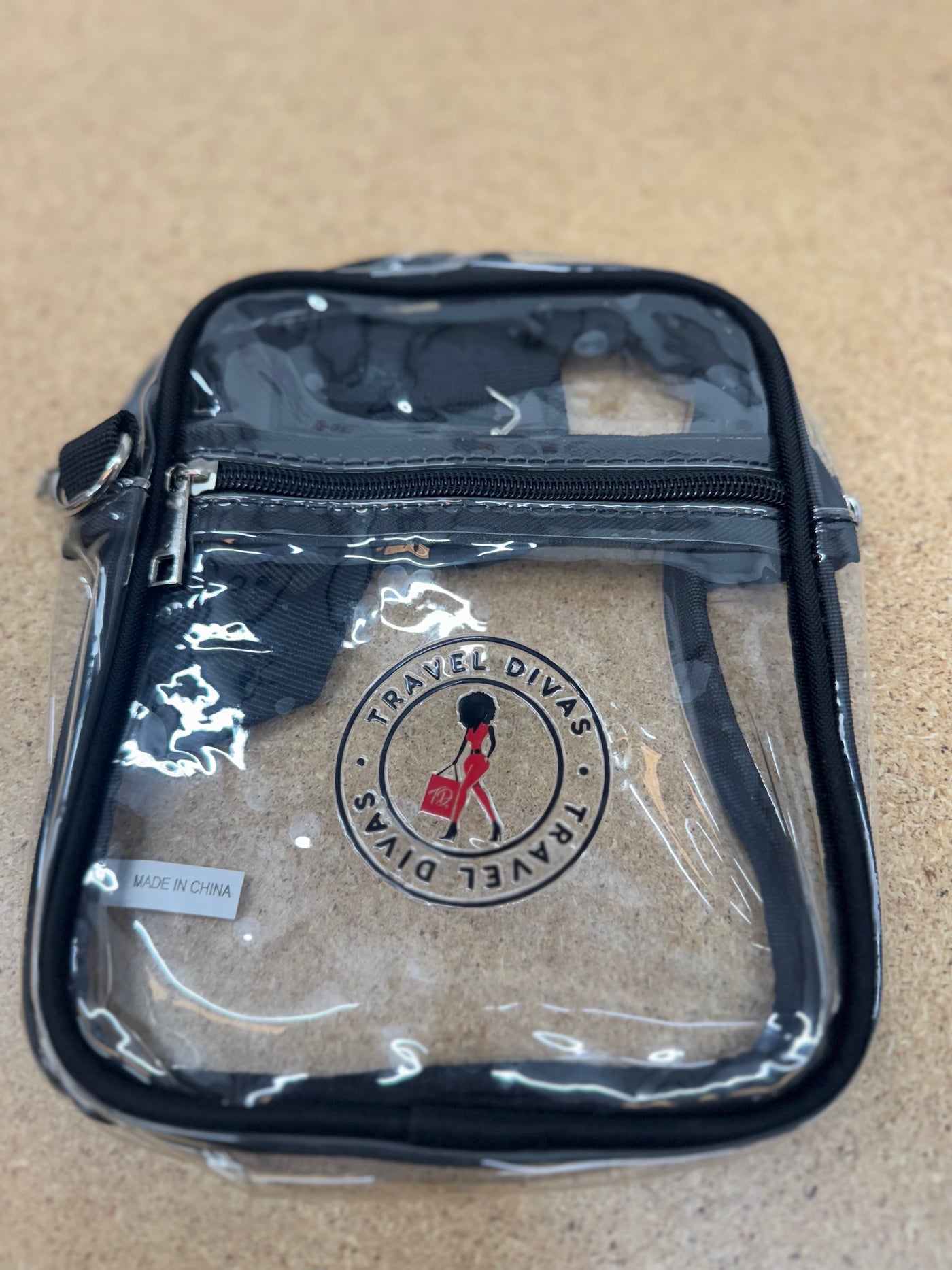 Travel Divas Clear Crossbody Bag