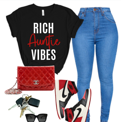 Rich Auntie Vibes T-Shirt