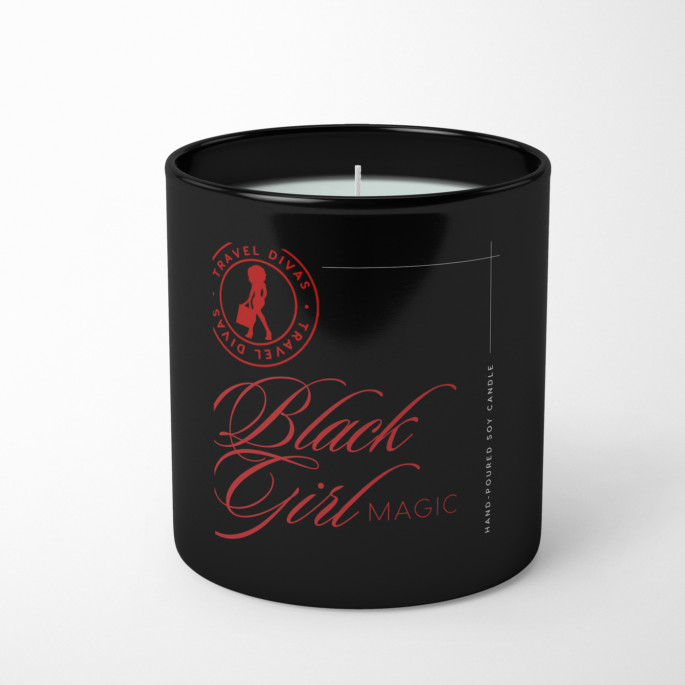 Black Girl Magic Luxury Candle, Black Vessel, 11oz.