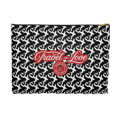 Travel Equals Love Accessory Pouch