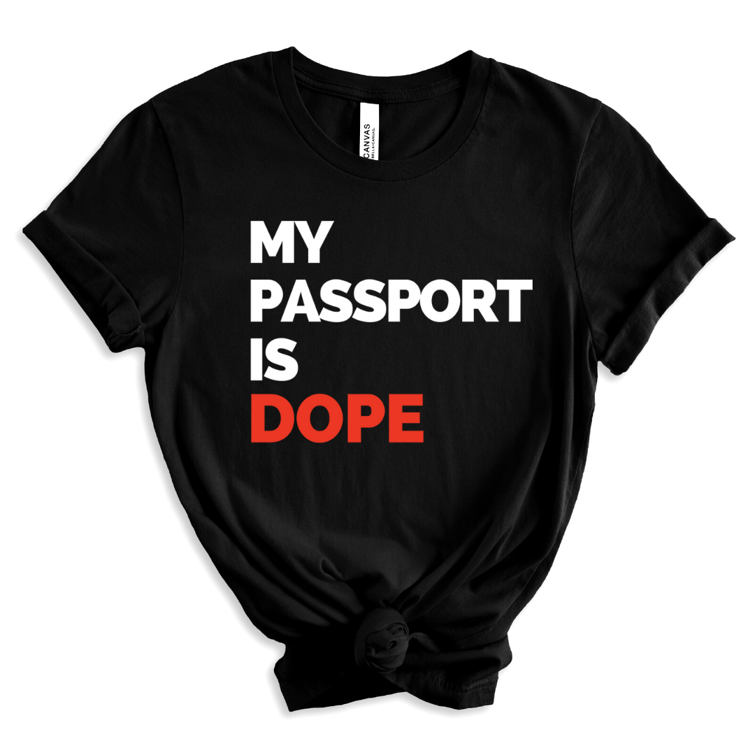 my-passport-is-dope-unisex-black shirt