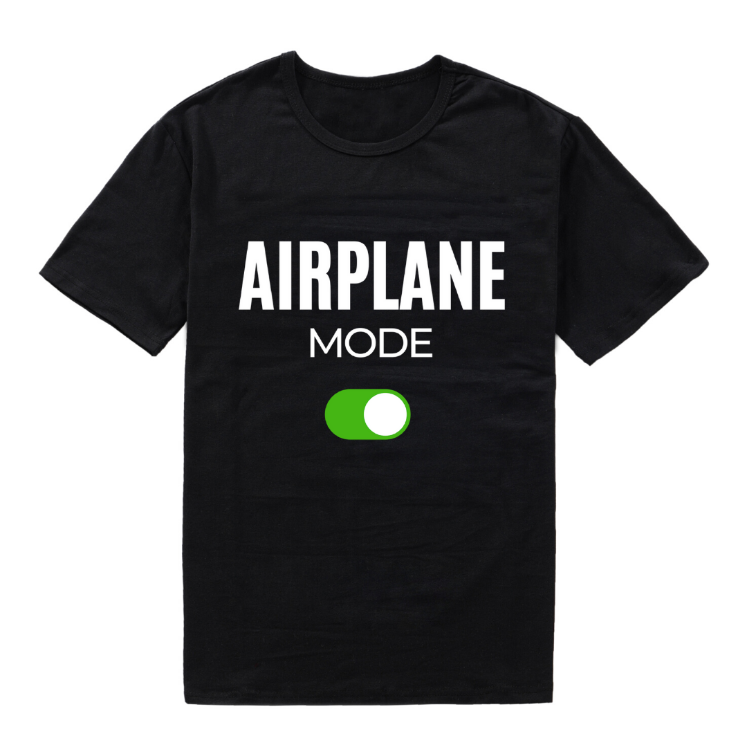 Airplane Mode On Unisex Black Edition