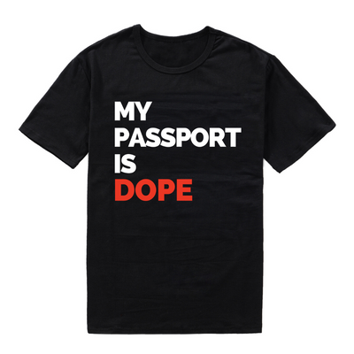 my-passport-is-dope-unisex-black shirt