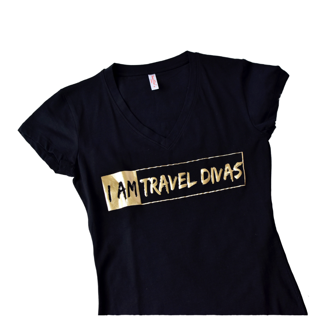 I AM Travel Divas Women's Shirt - Gold