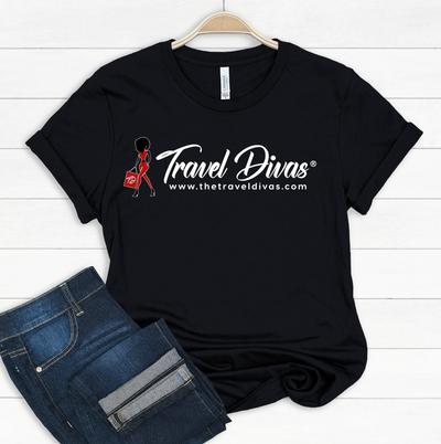 Official Travel Divas T-shirt - Horizontal Logo