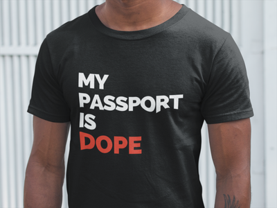 my-passport-is-dope-unisex-black shirt
