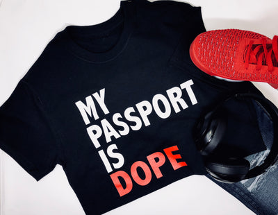 my-passport-is-dope-unisex-black shirt